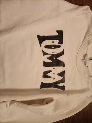 Felpa Tommy Hilfiger bianca donna