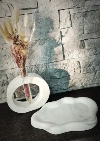 Set Vaso Vassoio Design Chic Home