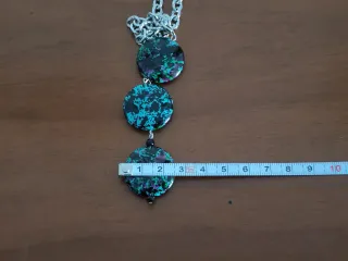 Collana in acciaio e Diaspro multicolor