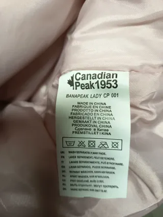 Cazadora Canadian Peak Rosa Talla L