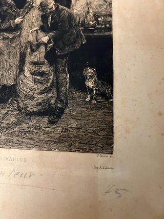 Acquaforte fine '800 Un Stradivarius