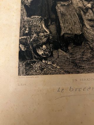 Acquaforte fine '800 Un Stradivarius