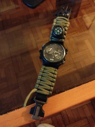 Reloj DELTA Negro y Verde Militar