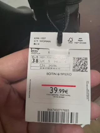 Botines Mango Mujer Talla 38