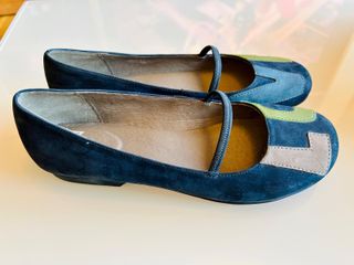 Zapatos Camper Twins. Ante azul marino