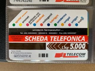 Lotto Schede Telefoniche Anni 90 Calcio