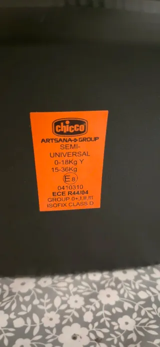 Silla coche Chicco Isofix Grupo 0+, 1, 2, 3