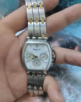 Reloj Pequignet Automático Cronógrafo Oro/acero