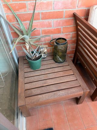 Conjunto Sofá y Mesa Terraza Ikea