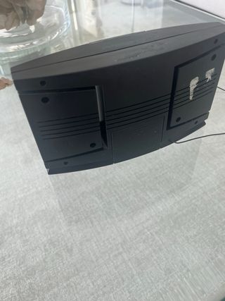 Radio FM portátil negra