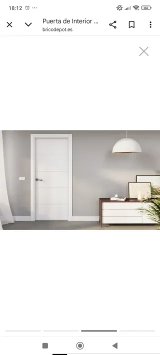 Puerta Blanca Maciza