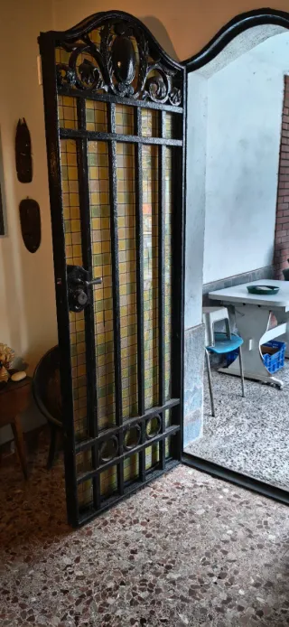 Puerta Hierro Forjado Antigua