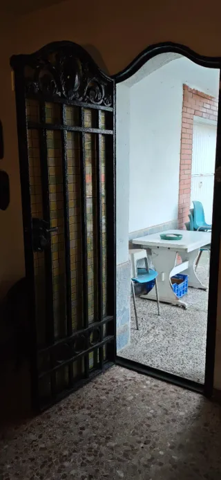 Puerta Hierro Forjado Antigua