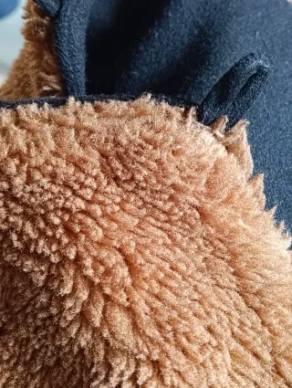 Abrigo borreguito asimétrico japonés