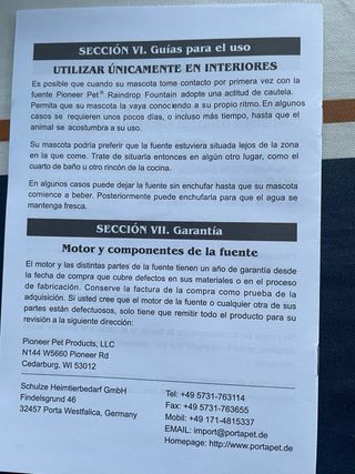 Fuente de agua para gatos Pioneer Pet