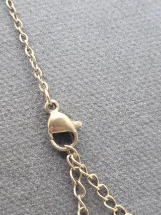 Colgante Cruz Baño Oro Acero Inoxidable