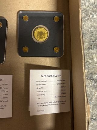 Repubblica del Ciad Monete d'Oro