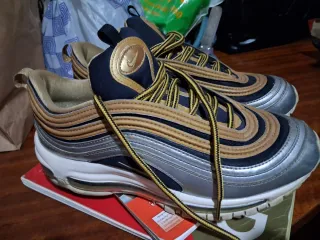 Tênis Nike Air Max 97 Prata Dourado 39
