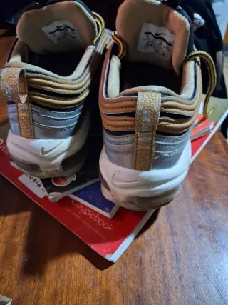 Tênis Nike Air Max 97 Prata Dourado 39