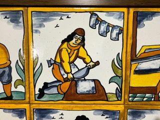 Cuadro de azulejos de oficios