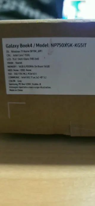 Samsung Book 4 Gris/Plata