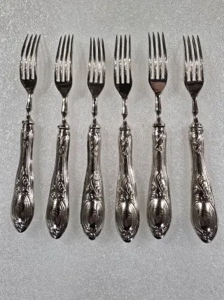 Set 6 forchette argento vintage