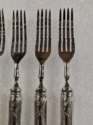 Set 6 forchette argento vintage