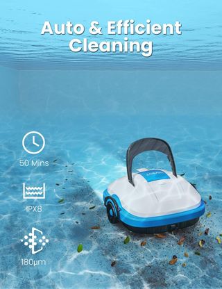 Robot Limpiafondos Piscina Inalámbrico