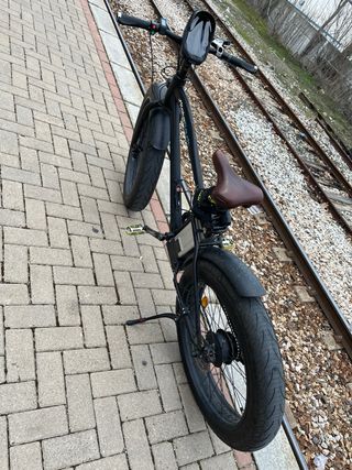 Bicicleta Eléctrica Fat Bike Negra