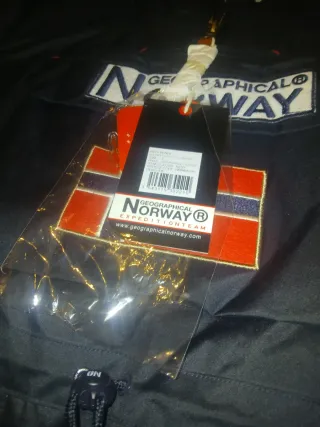 Cazadora Geographical Norway Azul Nueva con Etique