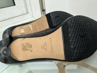 Zapatos de tacón San Marina negros cuero 7cm