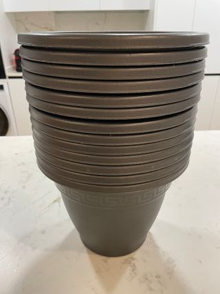 Lote 13 Macetas Plástico Ø25 cm