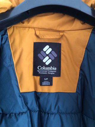 Parka Columbia Verde y Morado