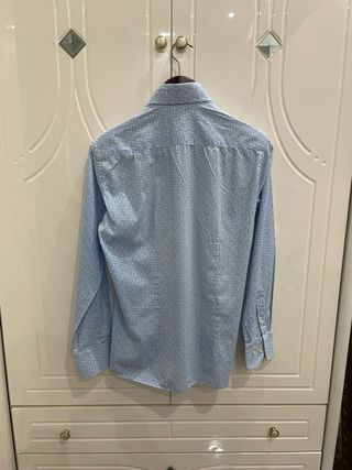 Camicia Di Biasi uomo fantasia azzurra