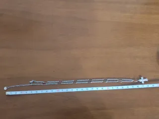 Collana con croce in acciaio