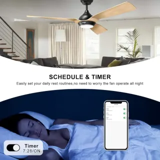 Ventilador Techo Reiga 132cm con Luz