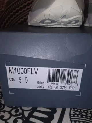 Zapatillas New Balance M1000 Mujer Talla 37.5 Plat