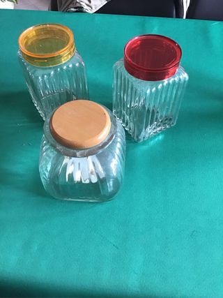 Set 3 Barattoli Vetro Vintage