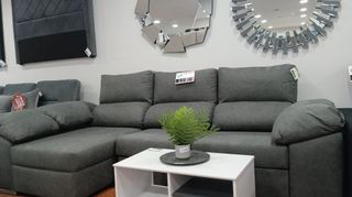 Sofá Chaise Longue Cama Arcón Gris