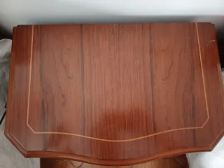 Conjunto 2 camas y mesilla madera