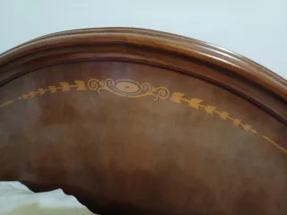 Conjunto 2 camas y mesilla madera