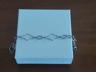 Bracciale acciaio maglia lavorata