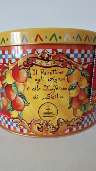 Scatola Latta Dolce & Gabbana Fiasconaro - Gialla