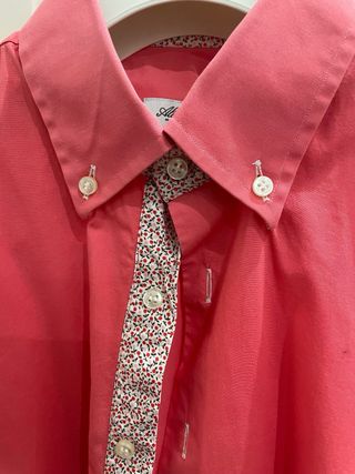 Camicia Aldo Bugatti uomo bottoncino tricolore