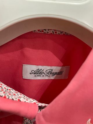 Camicia Aldo Bugatti uomo bottoncino tricolore