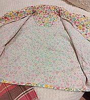 Pijama niña flores y cuadros