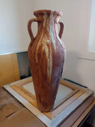 Ánfora decorativa de terracota