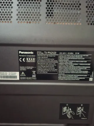 Televisor Plasma Panasonic 42"