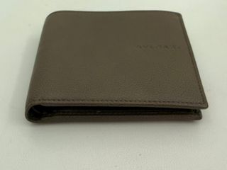 Portafoglio Bvlgari Uomo Pelle Marrone Nuovo