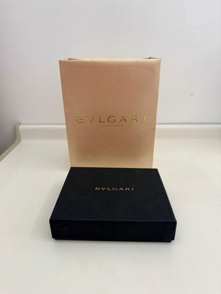Portafoglio Bvlgari Uomo Pelle Marrone Nuovo